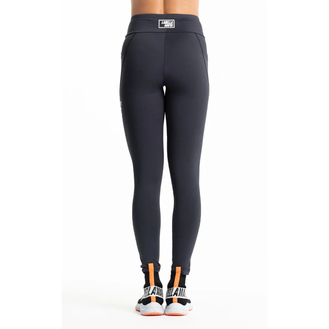 Legging Dopamina Negra-Gris