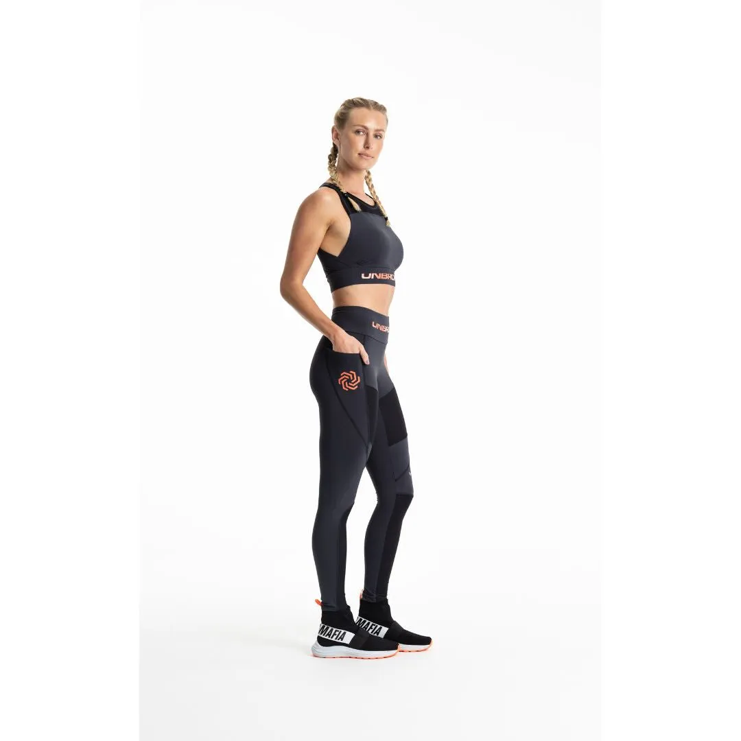 Legging Dopamina Negra-Gris