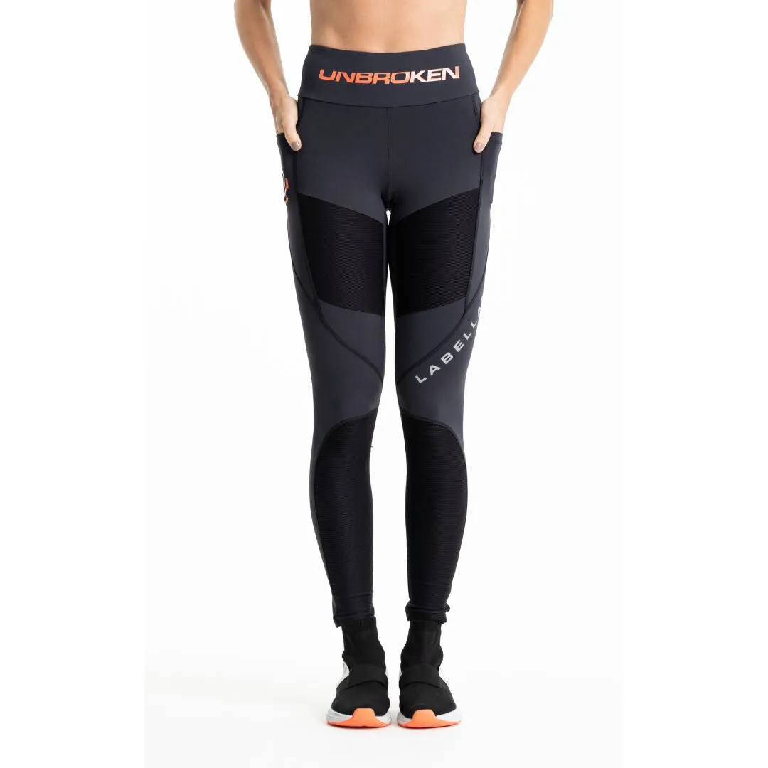 Legging Dopamina Negra-Gris