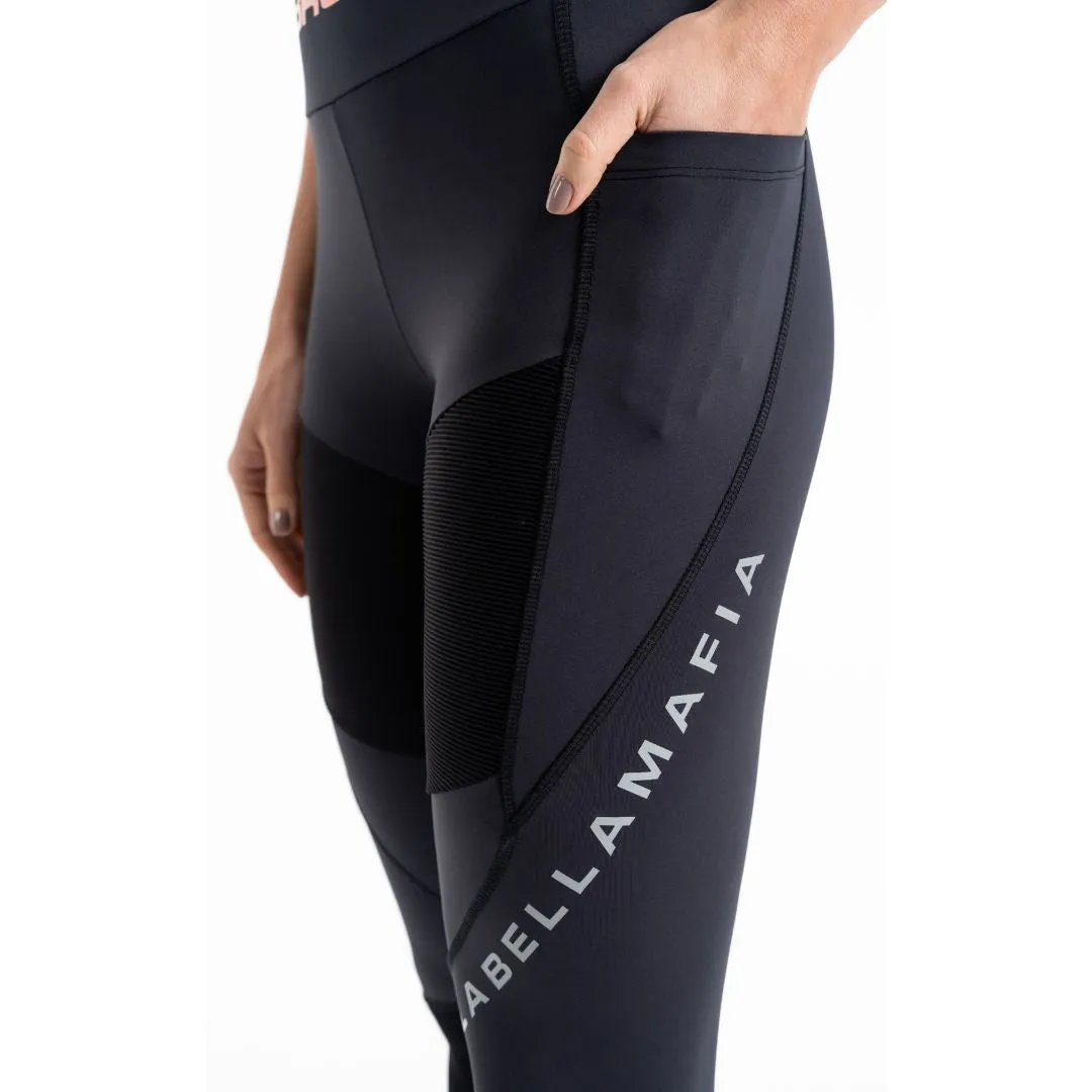 Legging Dopamina Negra-Gris