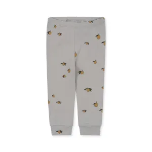 Lemon Harbor Print Basic Baby Pants GOTS