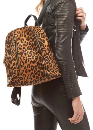 Leopard Print Backpack