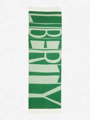 Liberty letters jacquard wool scarf