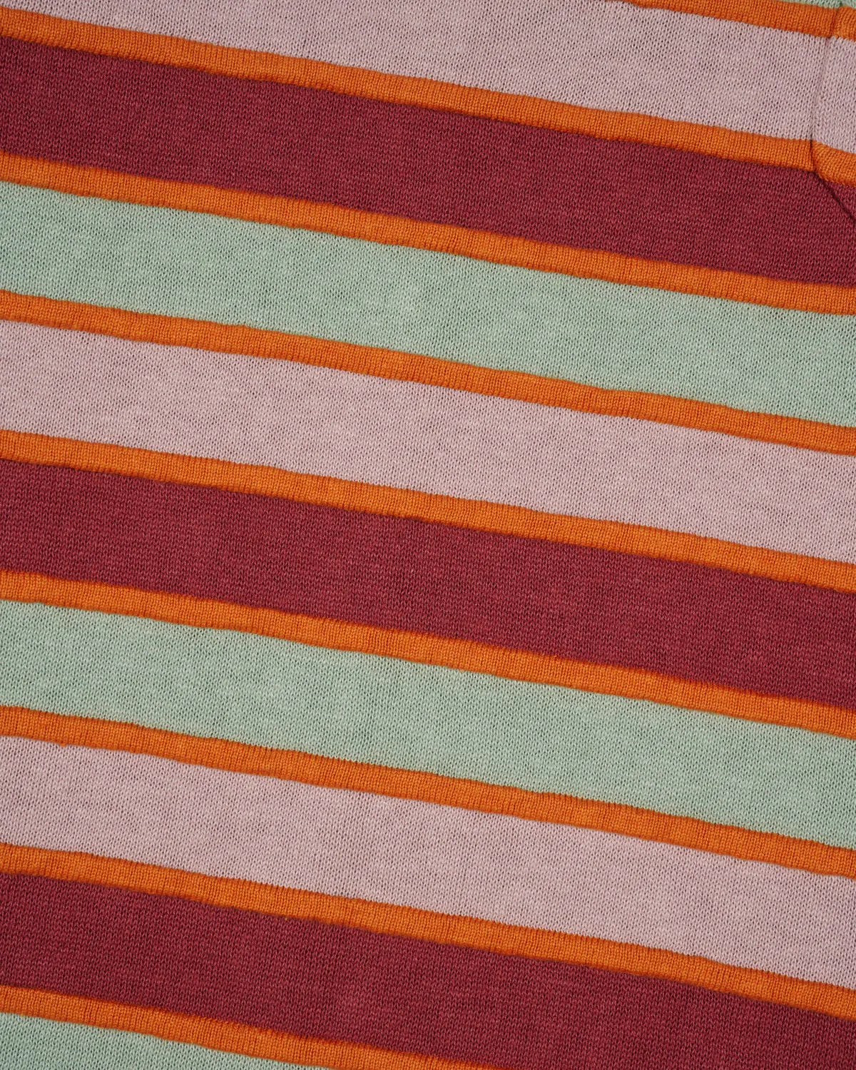 Lifted Stripe Half Zip Shirt - Red Multi