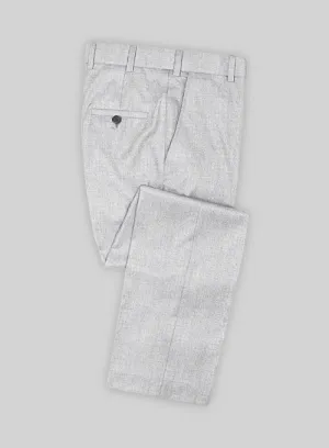 Light Gray Flannel Wool Pants