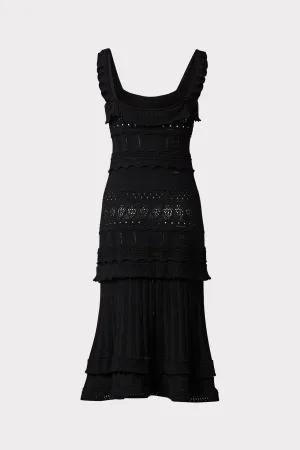 Lightweight Pointelle Midi Dress
