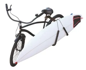 Lightweight Surfboard Carrier Rack for Bicycles, Black