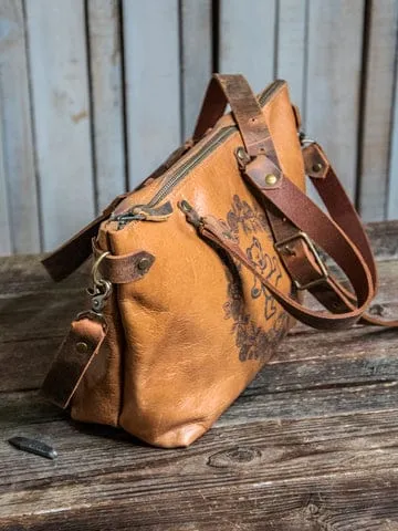 LIMITED RUN | Icon Series | Crossbody Zipper Purse | Laser Printed | Medium | Bear