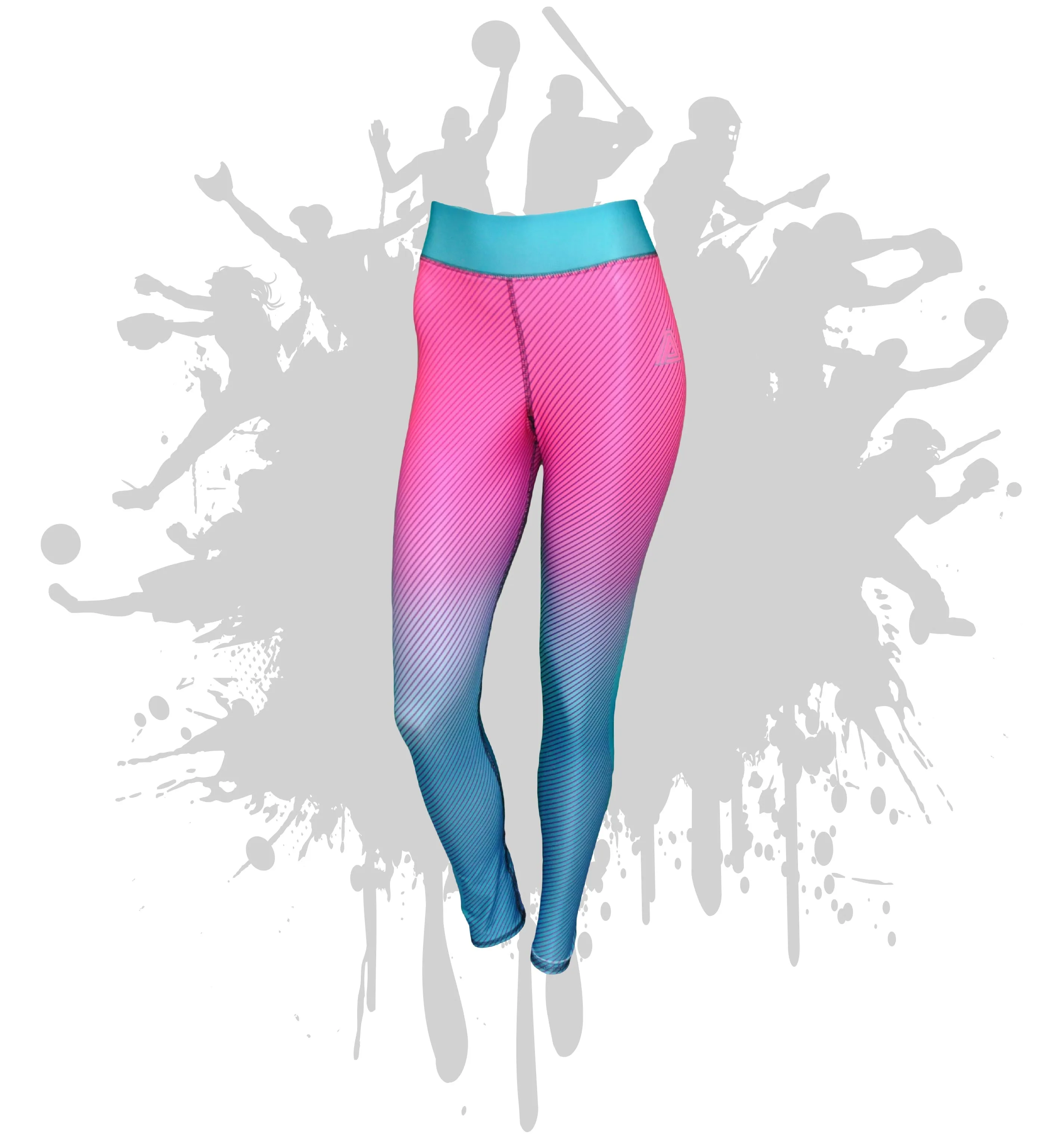 Linear Womens Full Length and Capri Leggings (9 Colors)