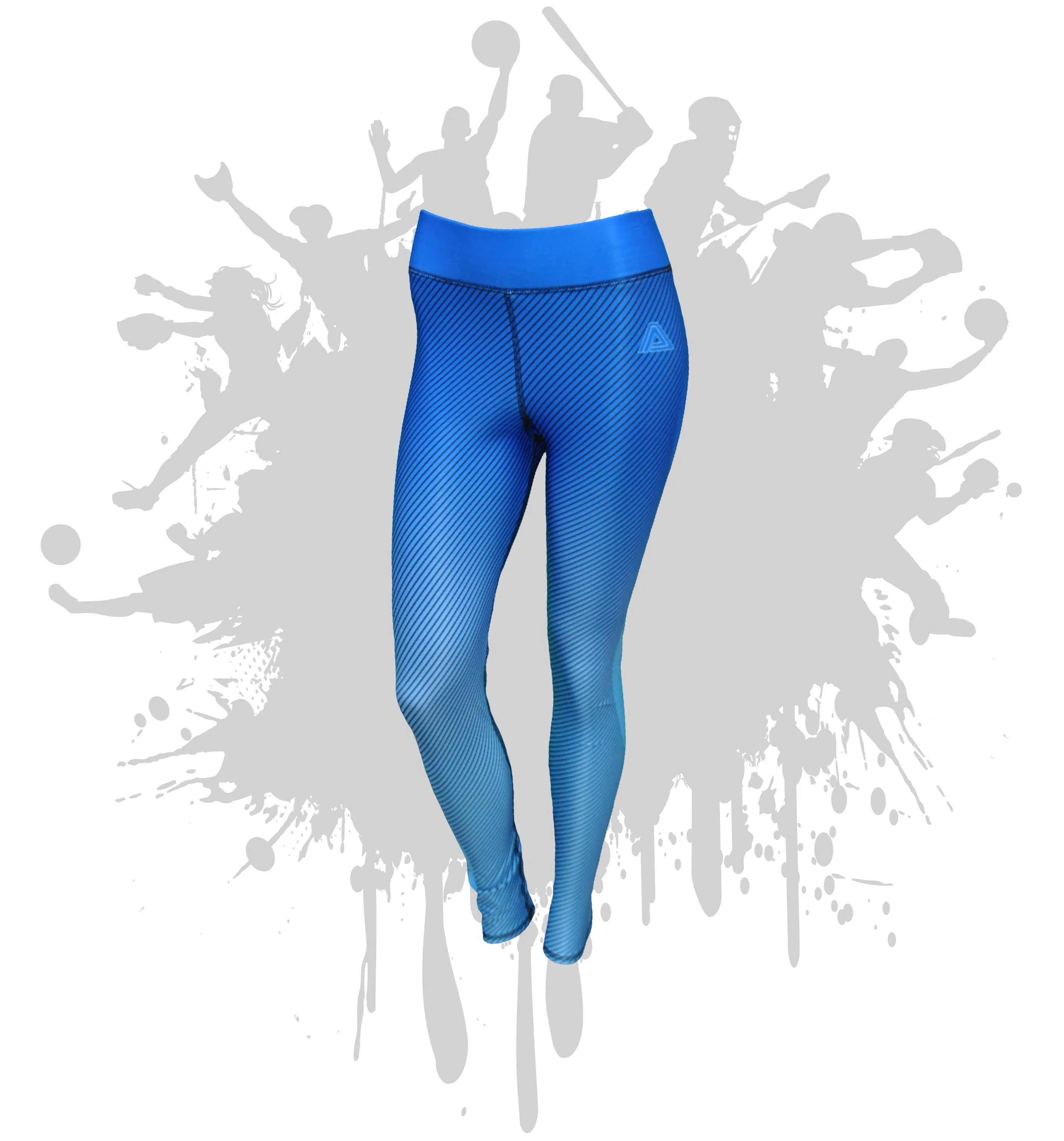 Linear Womens Full Length and Capri Leggings (9 Colors)