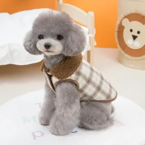Lined Plaid Vest