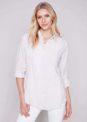 Linen Button Down Shirt by Charlie B