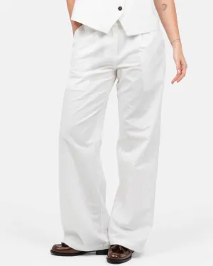 Linen Suit Pants White