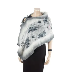 Linked  lily grey scarf #148-30