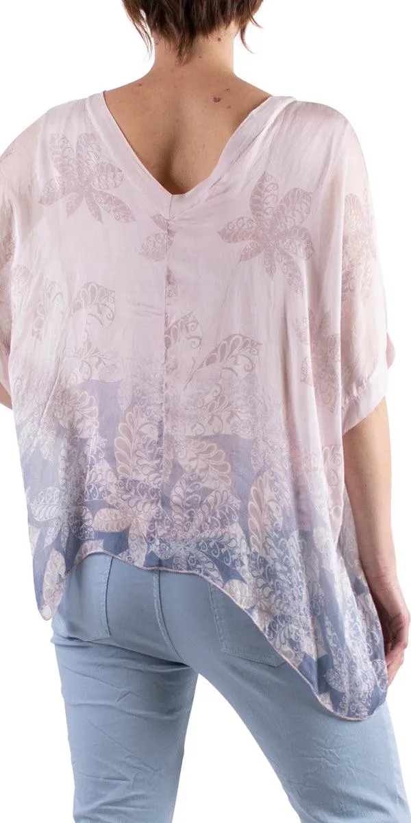 Lizane Leaf Print Blouse