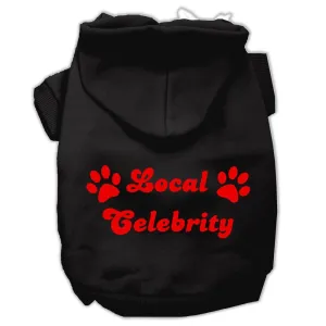 Local Celebrity Screen Print Pet Hoodies Black Size Sm (10)