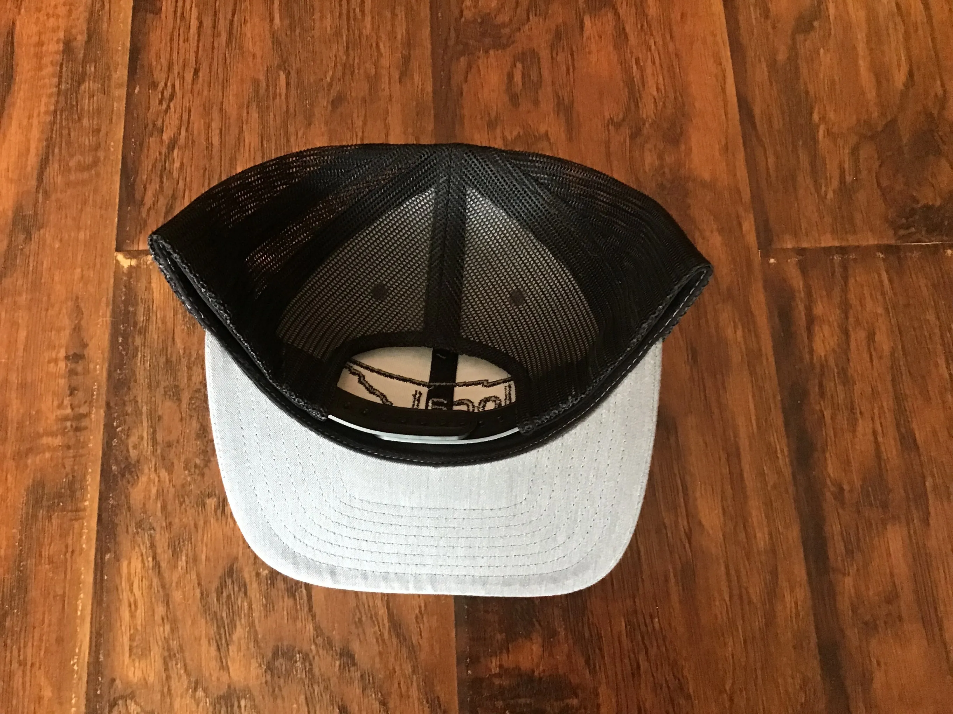 Local Trucker Hat - Heather Gray/Black with Black Stitching
