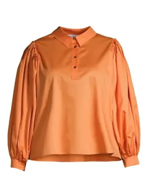 Lois Popover Shirt | Persimmon