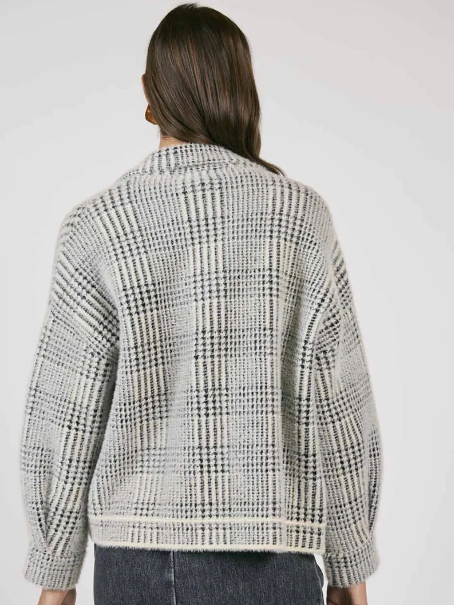 Lola Plaid Sweater Jacket