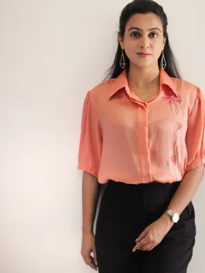long flower shirt