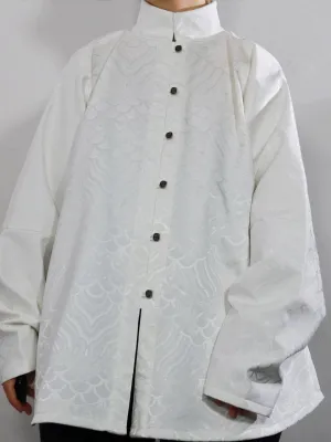 Long Lin 龙鳞 Dragon Scales Ming Dynasty Men's & Unisex Liling Duijin Ao Standing Collar Winter Top