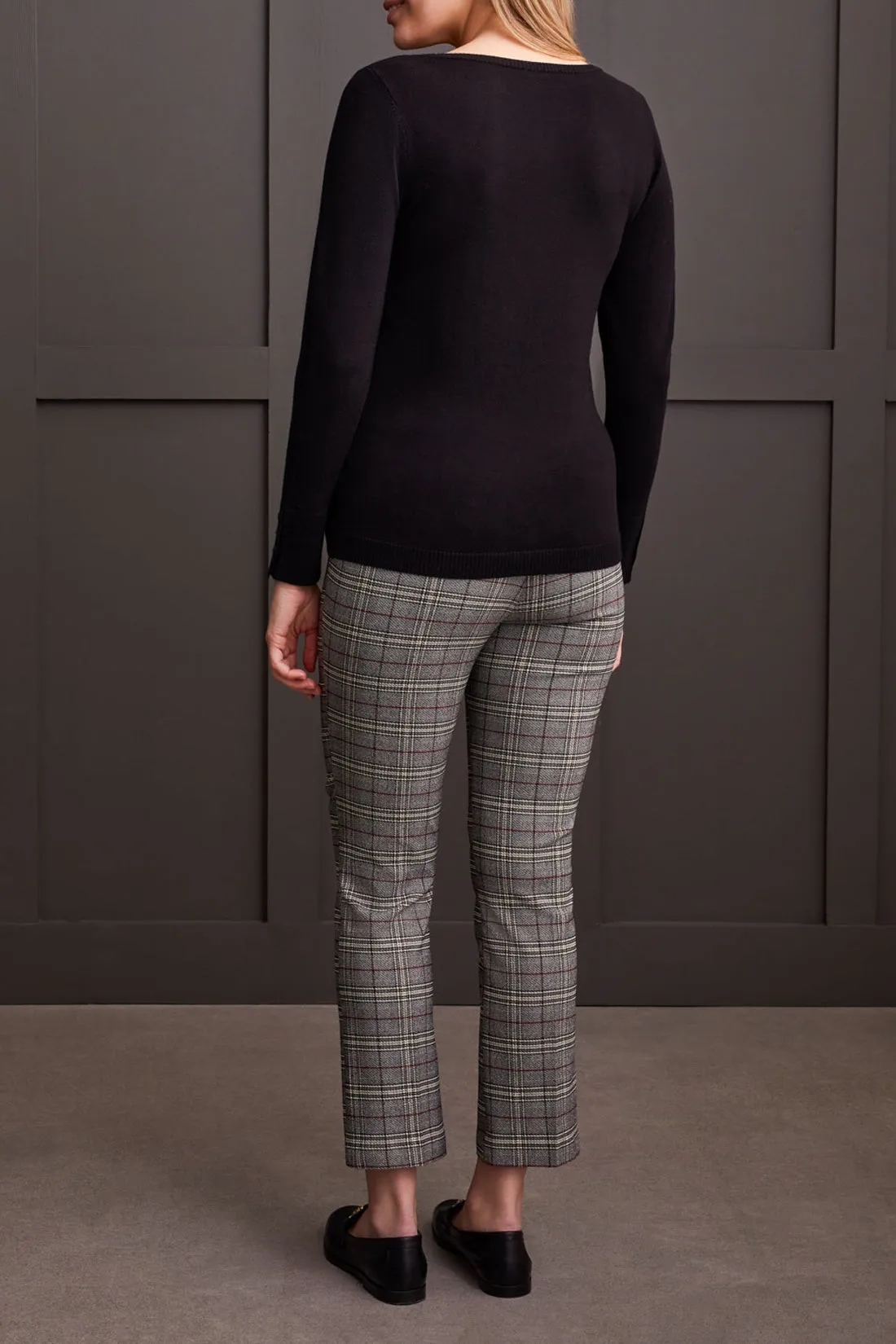 Long Sleeve Boat Neck Sweater