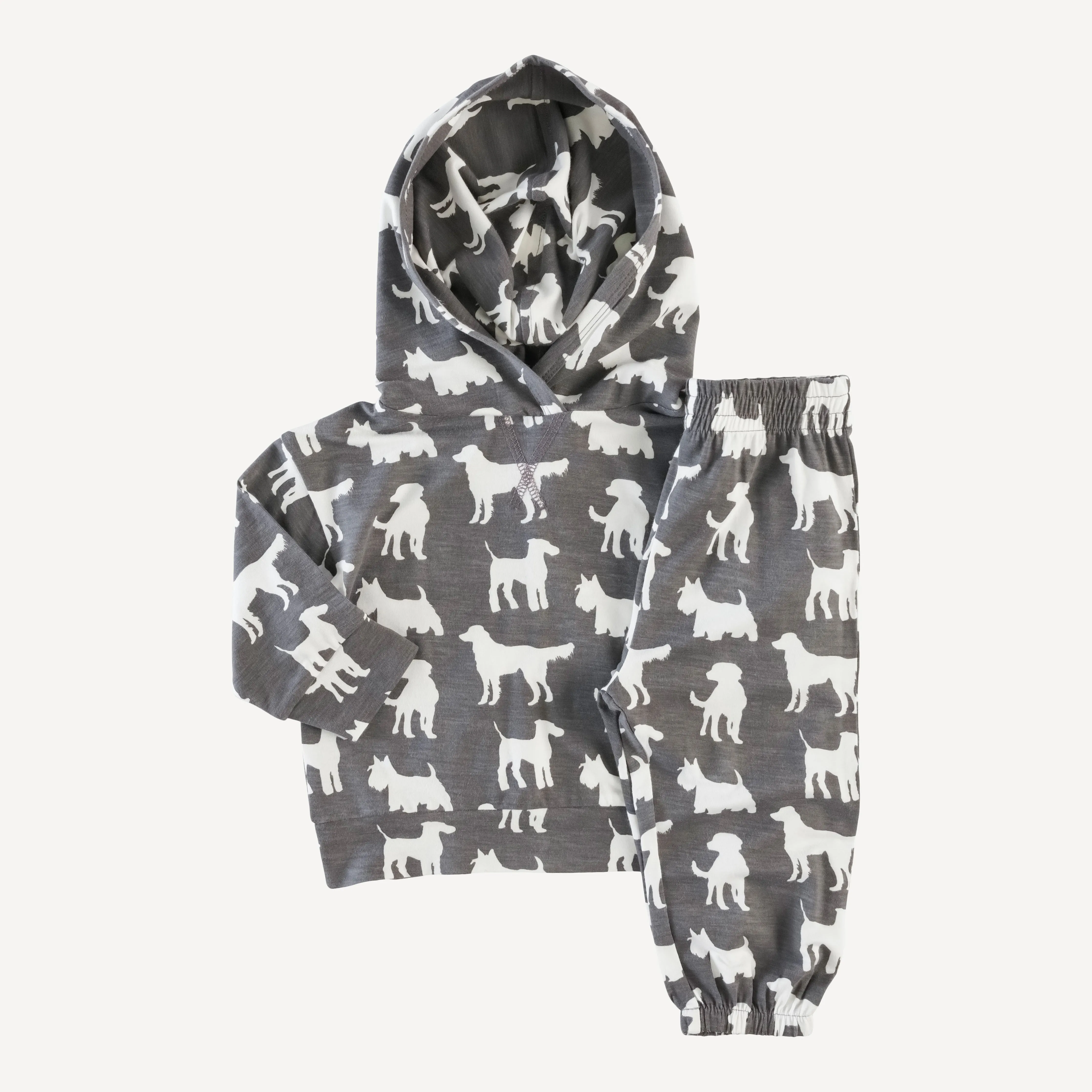 long sleeve boxy topstitch hoodie   relaxed jogger set | blackboard dogs | bamboo