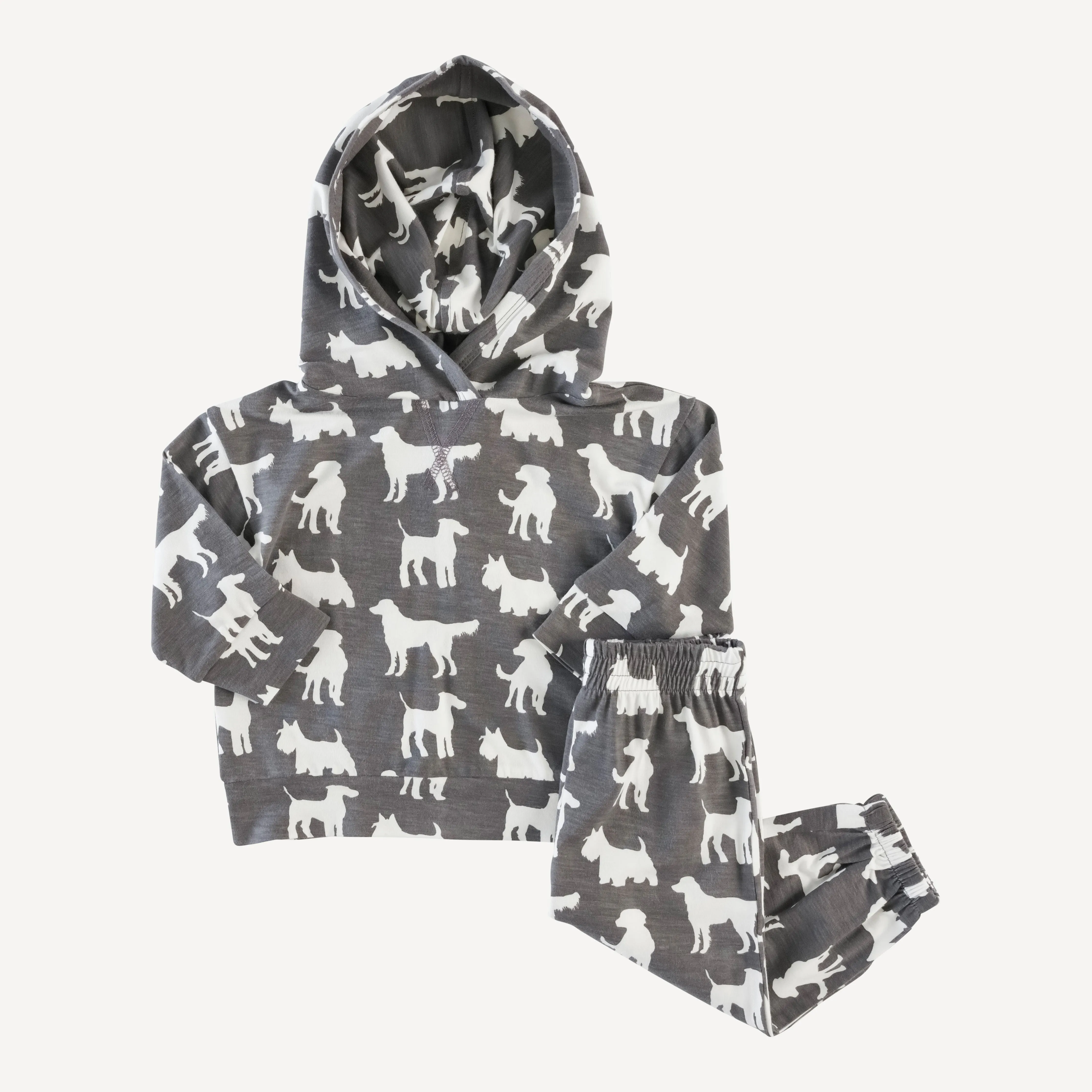 long sleeve boxy topstitch hoodie   relaxed jogger set | blackboard dogs | bamboo