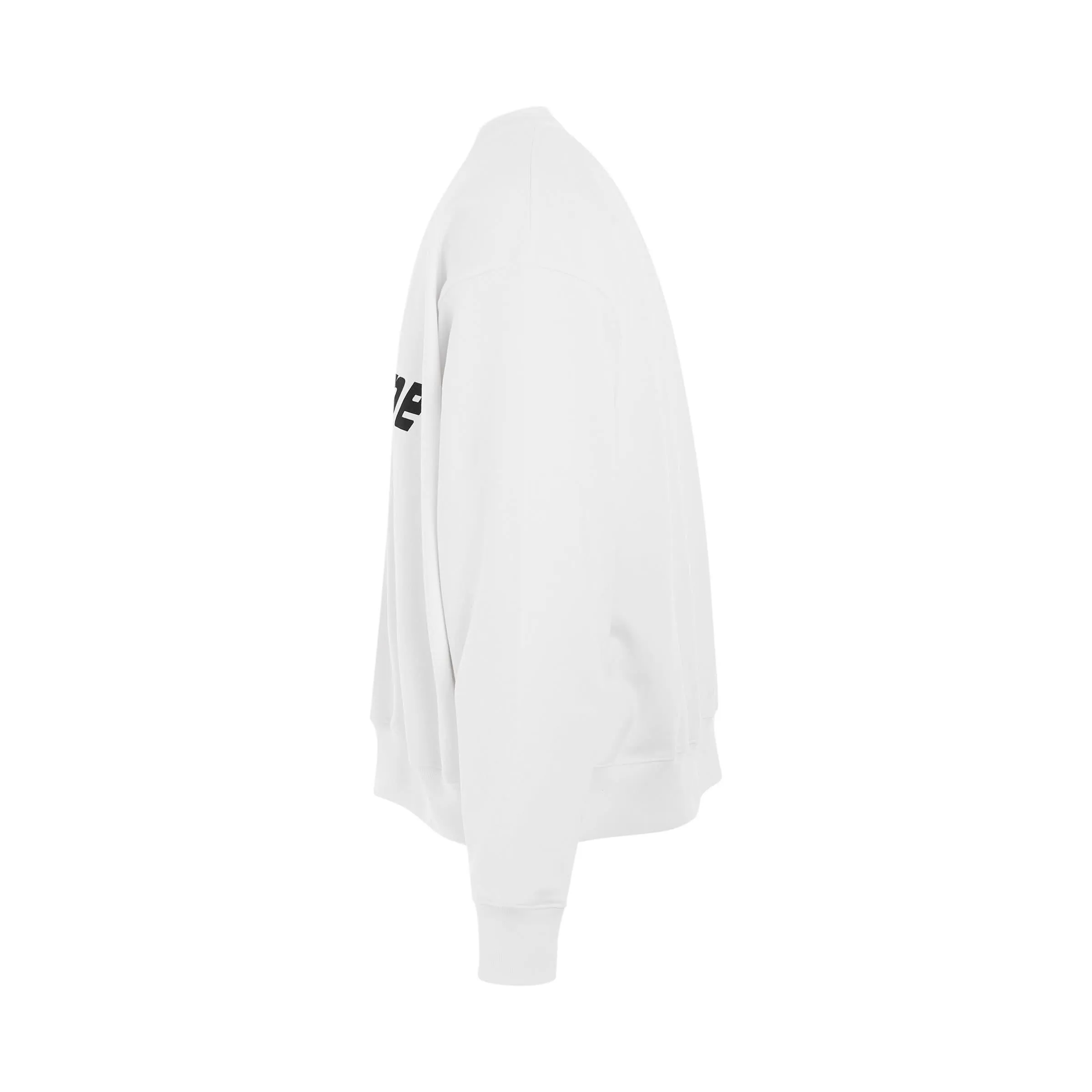 Loose Fit Wappen Sweatshirt in White