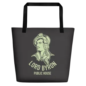 Lord Byron Black Tote Bag