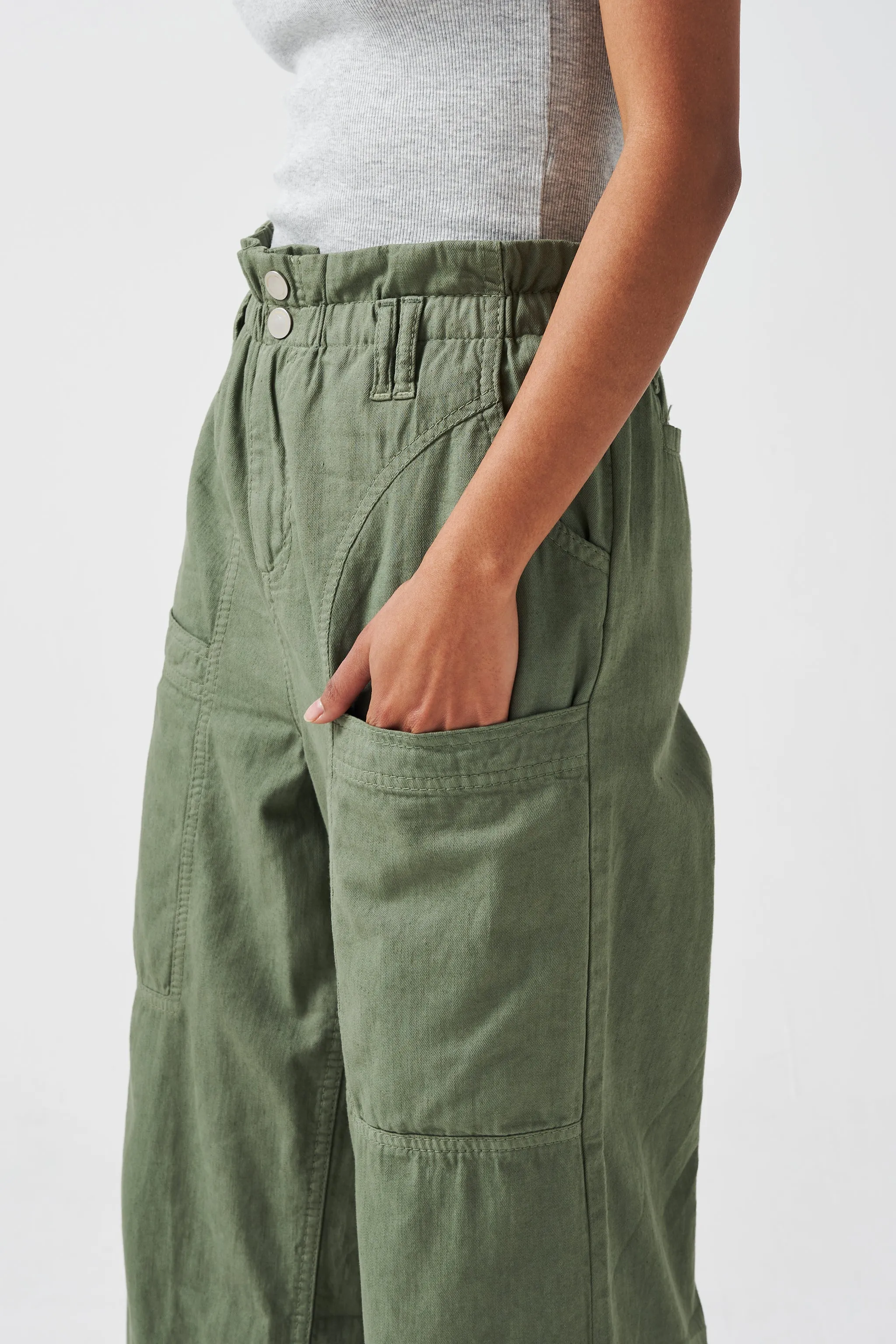 Louis Pant in Moss Denim