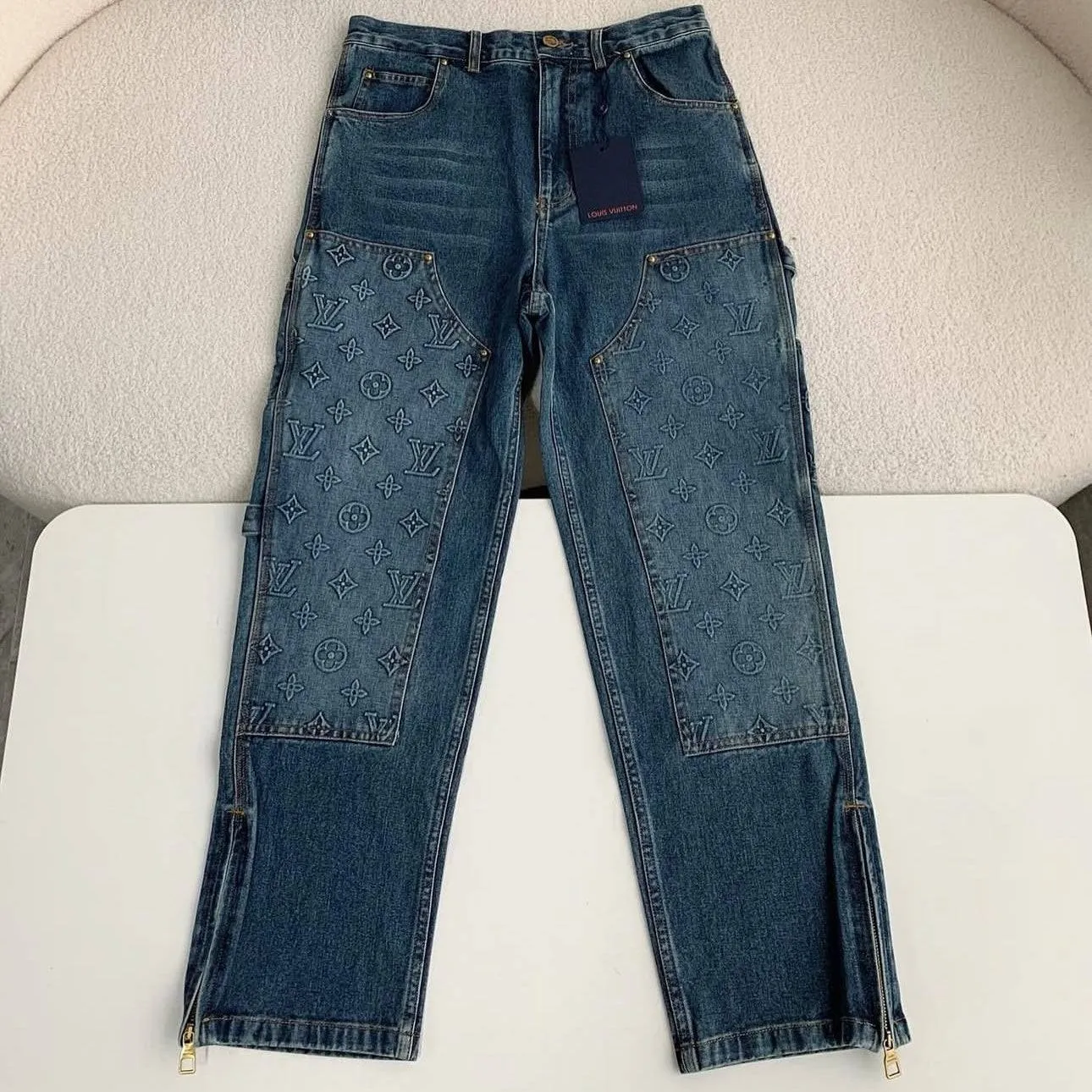 LOUIS V Workwear Denim Pants