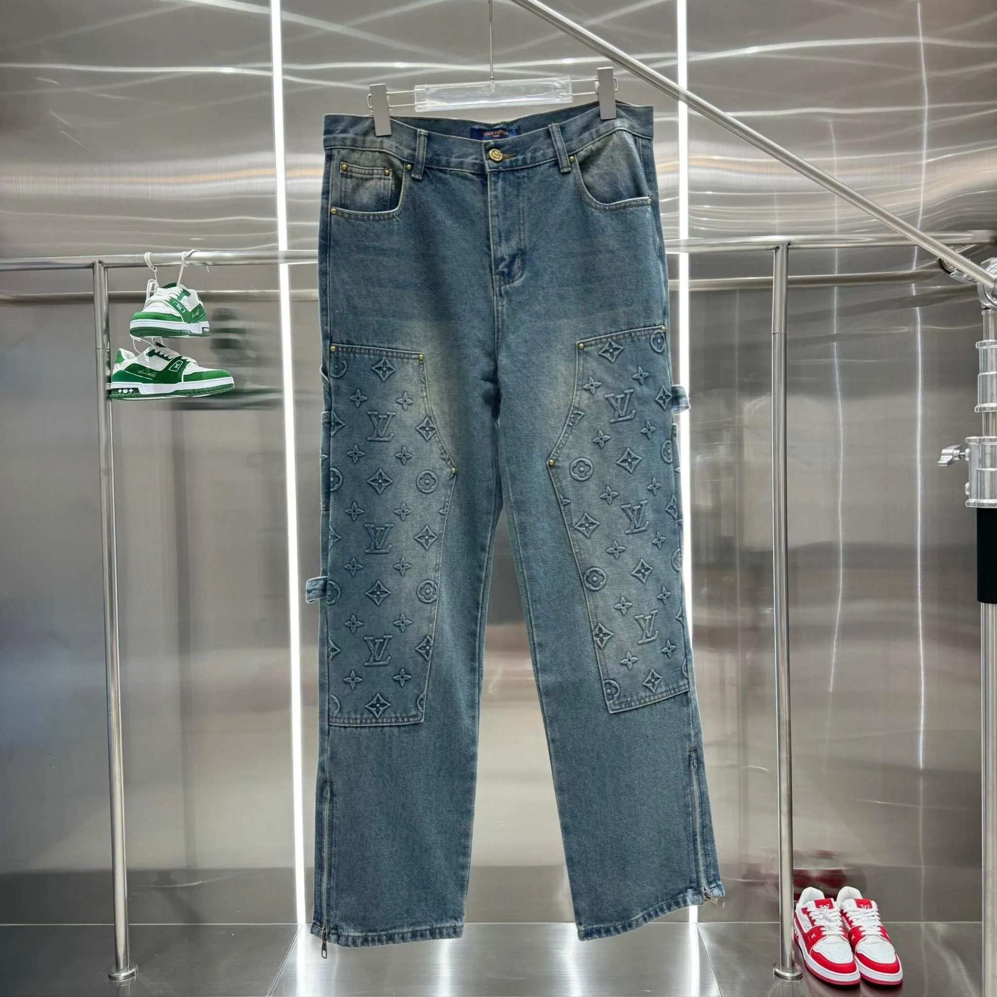 LOUIS V Workwear Denim Pants