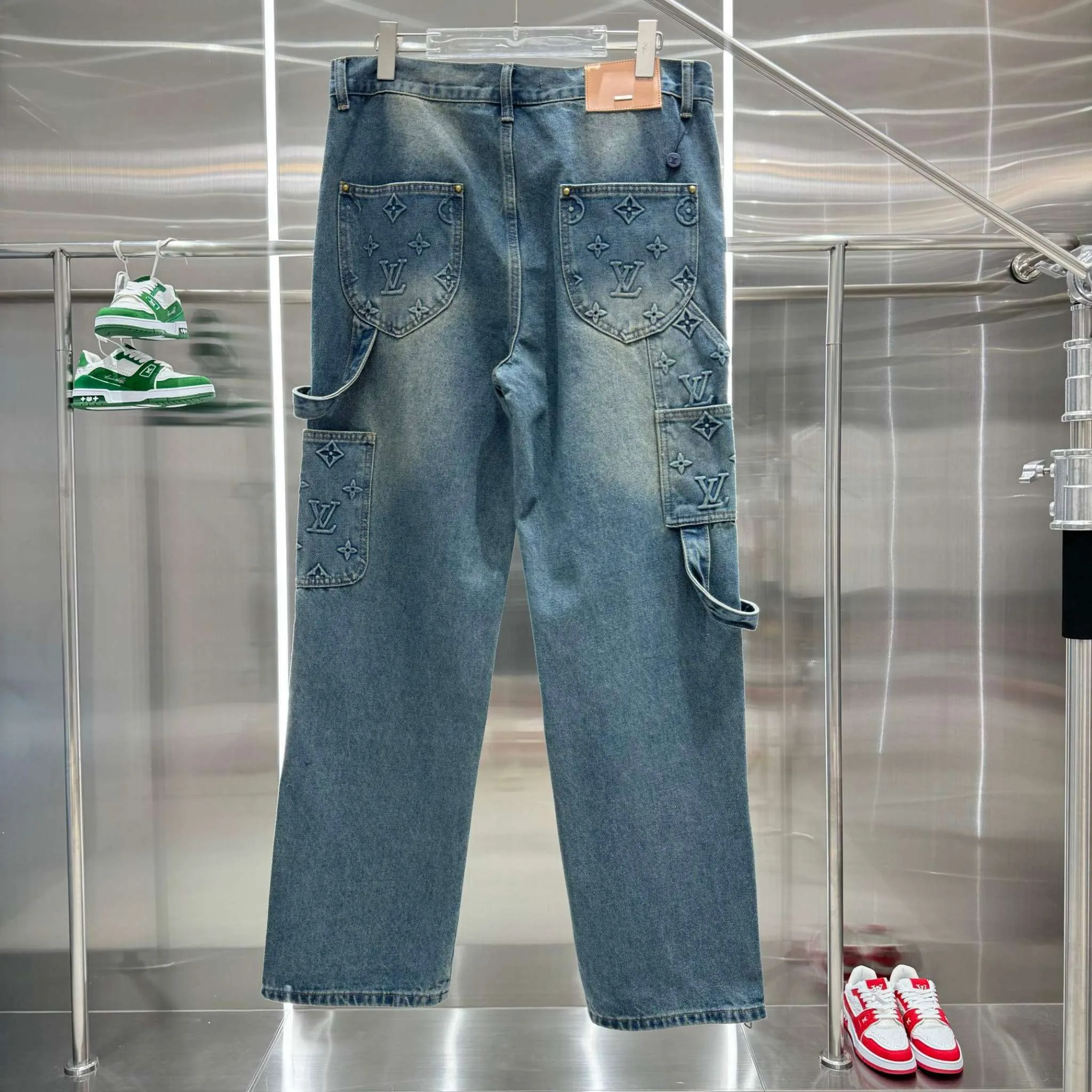 LOUIS V Workwear Denim Pants