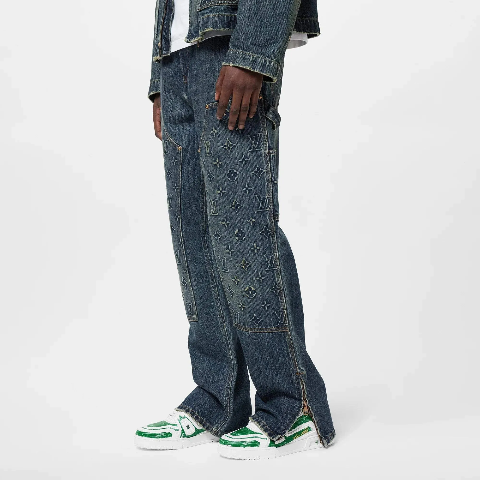 LOUIS V Workwear Denim Pants