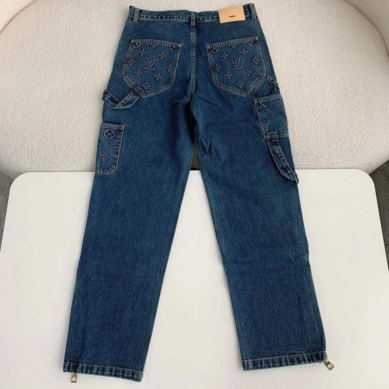 LOUIS V Workwear Denim Pants