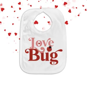 Love Bug Valentine's Day bib | baby bib | Valentines Day gift
