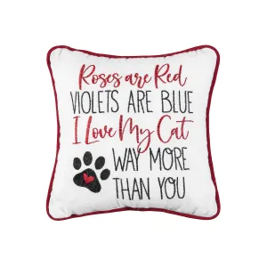 Love My Cat More Mini Pillow