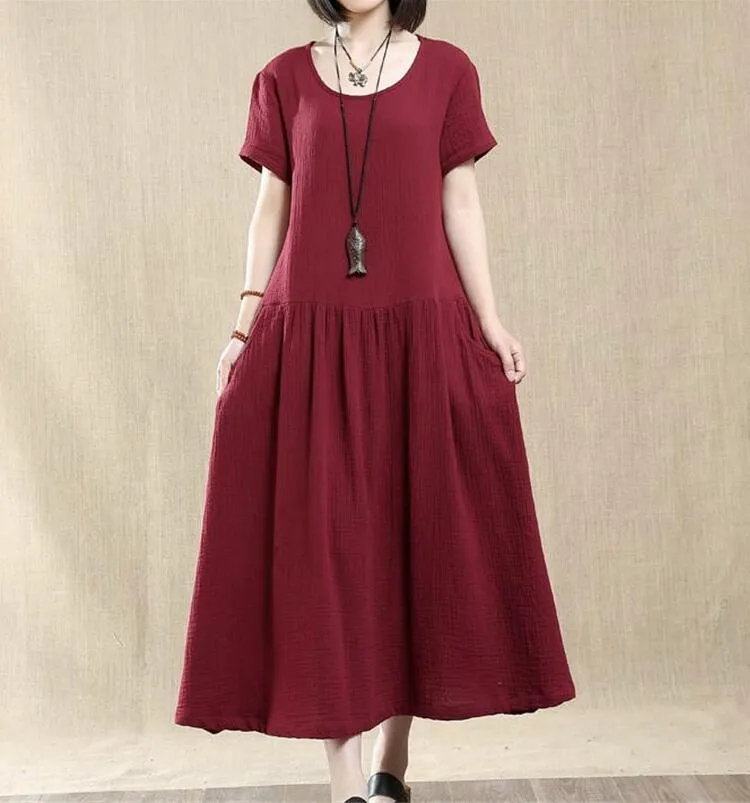 Love Poem Short Sleeve Midi Dress