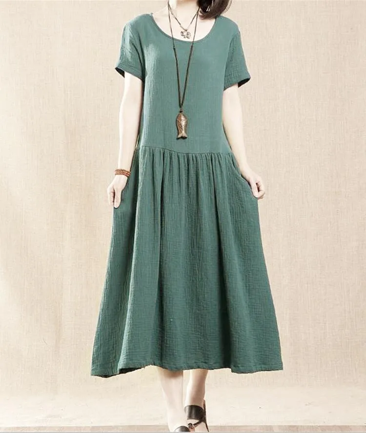 Love Poem Short Sleeve Midi Dress