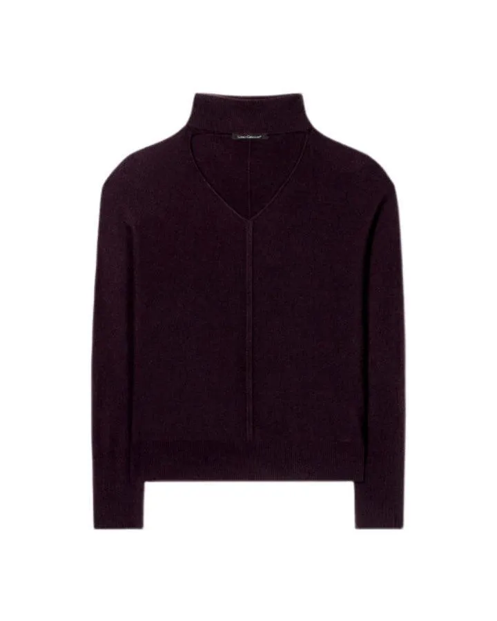 Luisa Cerano Turtleneck Cutout Sweater