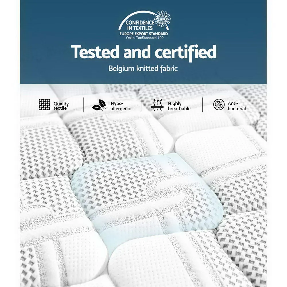 Luna Euro Top Cool Gel Pocket Spring Mattress 36cm Thick - Queen