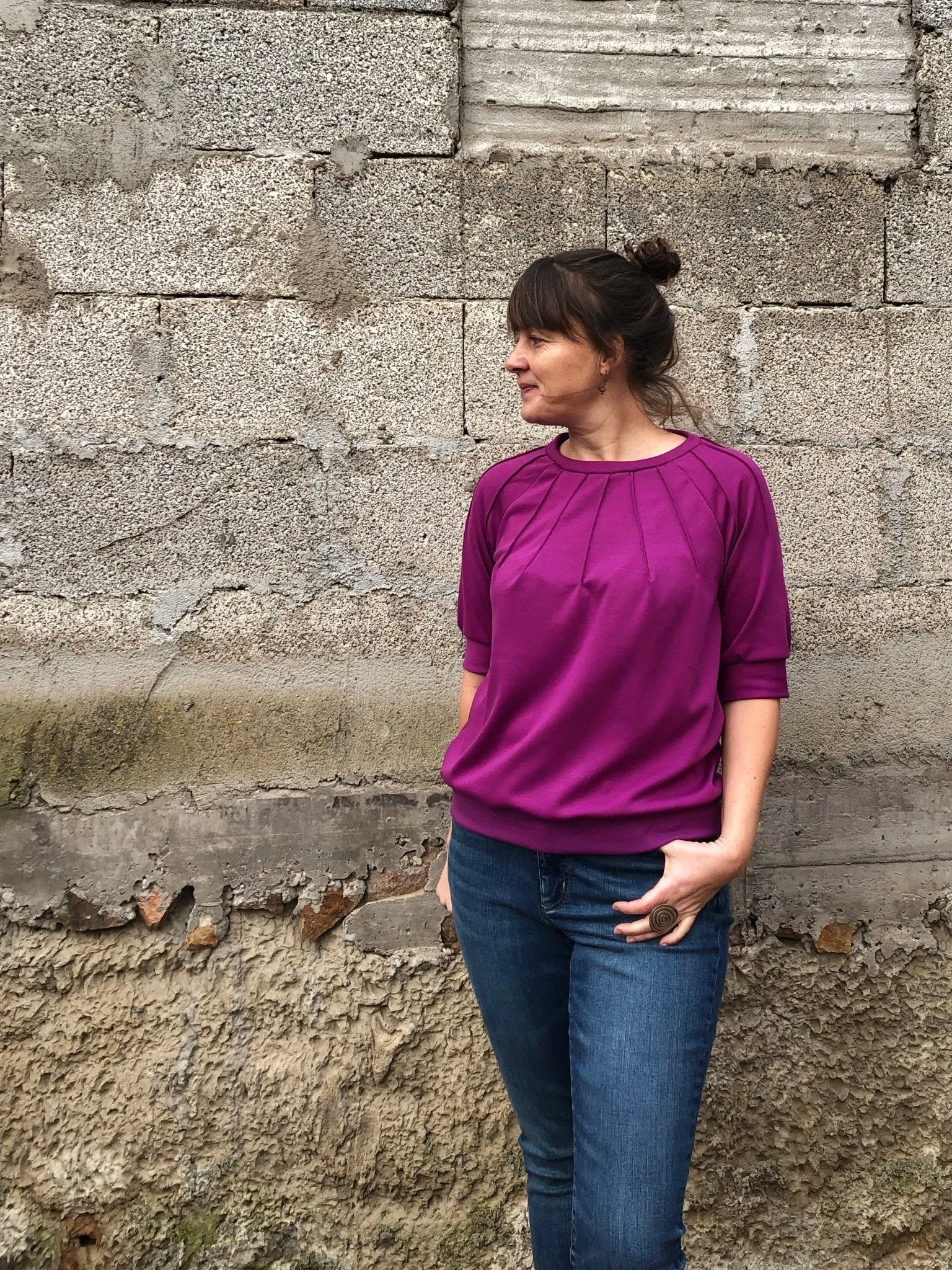 Luna - Pullover mit Biesen (Papierschnittmuster)