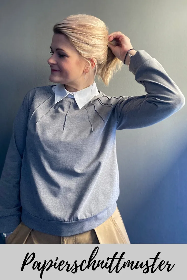 Luna - Pullover mit Biesen (Papierschnittmuster)