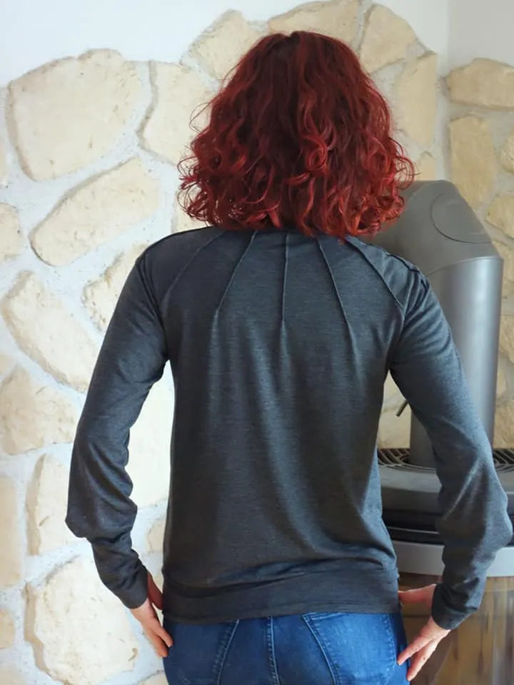 Luna - Pullover mit Biesen (Papierschnittmuster)
