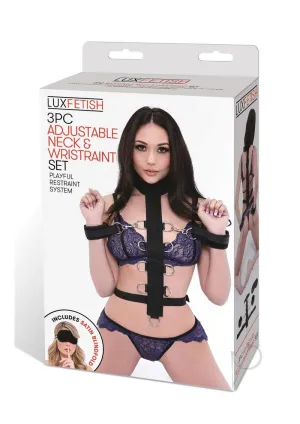 Lux F Adjust Neck and Wristraint Set 3pc