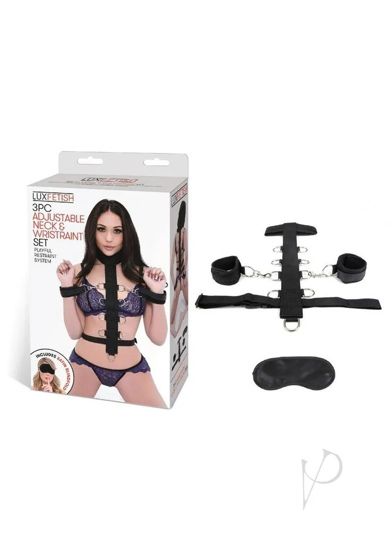 Lux F Adjust Neck and Wristraint Set 3pc