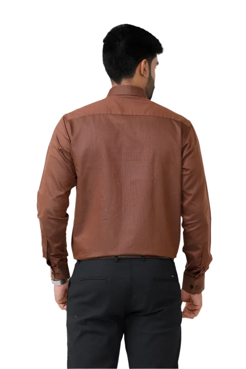 Luxor - Brown Formal Shirts for Men | Ariser