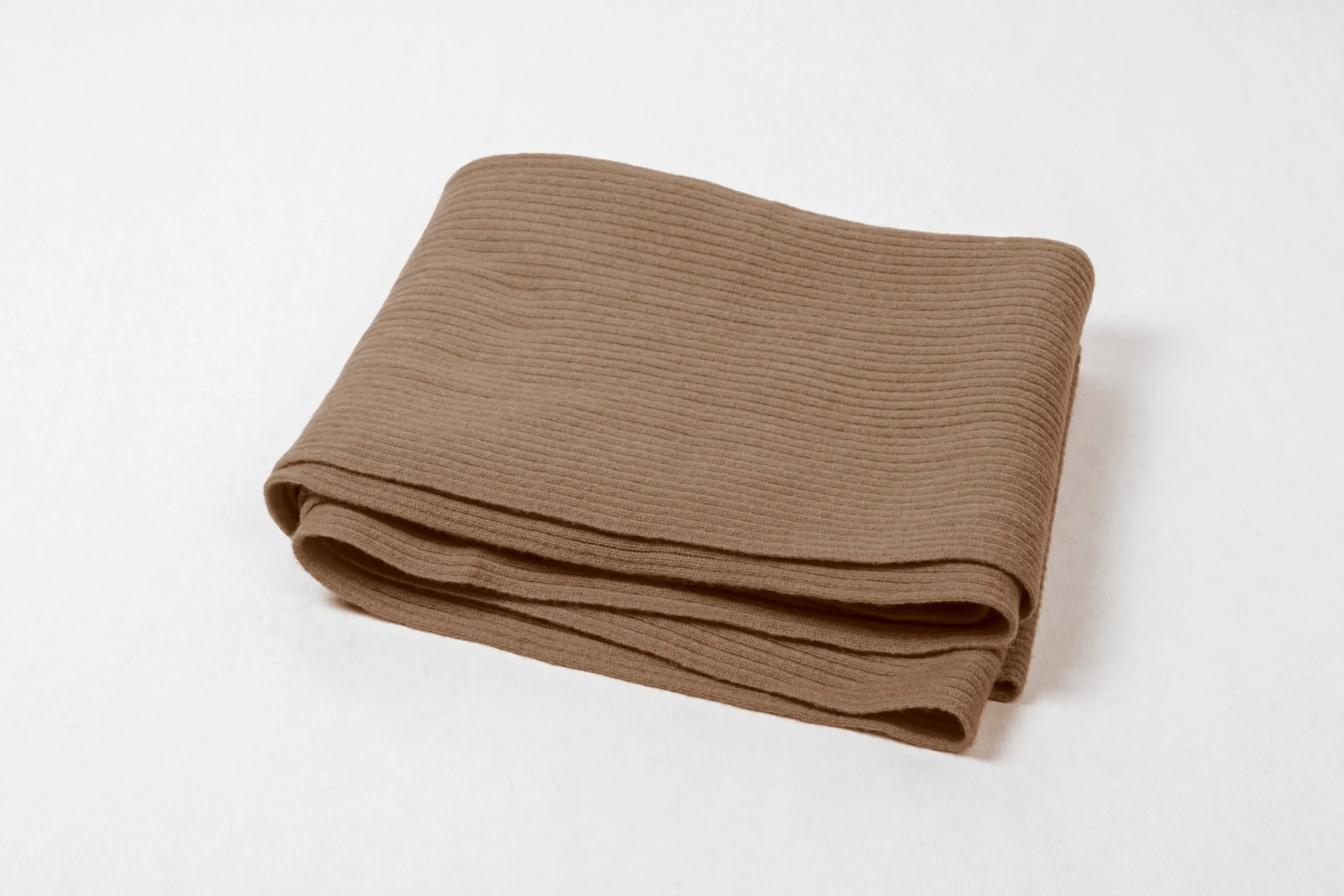Luxurious Ribbed Cashmere Scarf