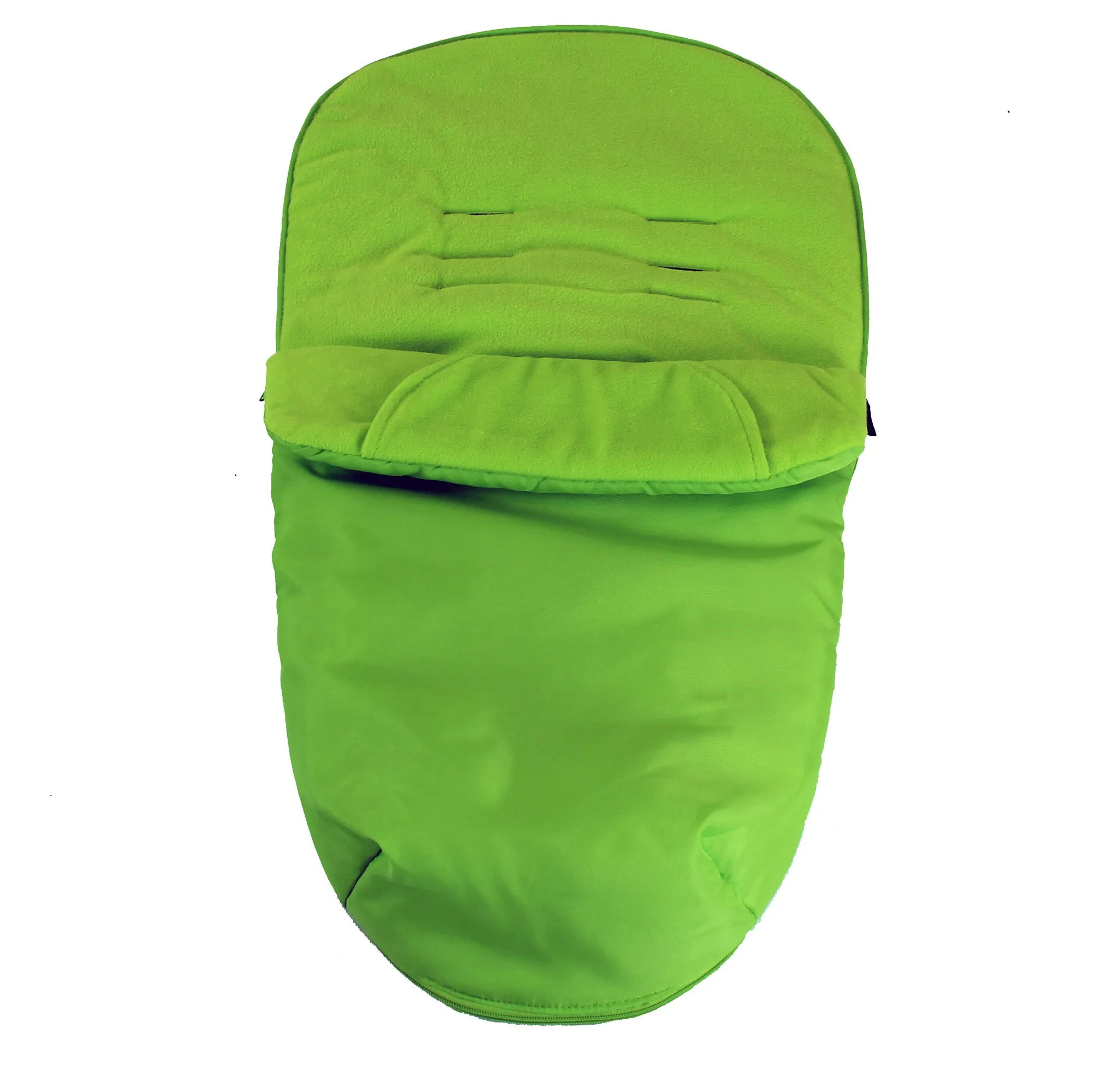Luxury Fleece Lined Footmuff Lime Green Pouches For Quinny Zapp Xtra